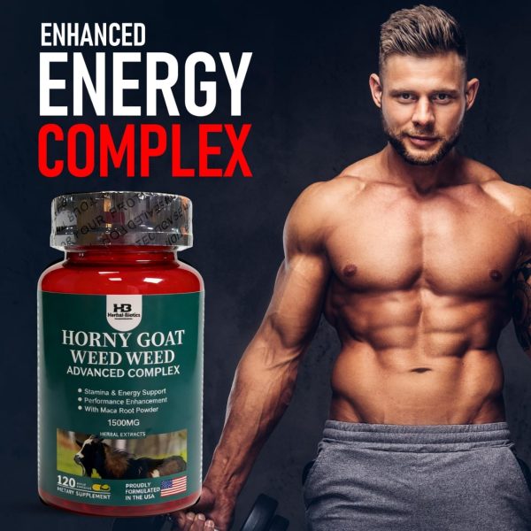 Horny Goat Weed Advance Formula with Maca Root – 1500mg Herbal Extract