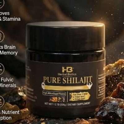 Herbal-Biotics Pure Shilajit Resin – Natural Energy & Vitality Support (50g)