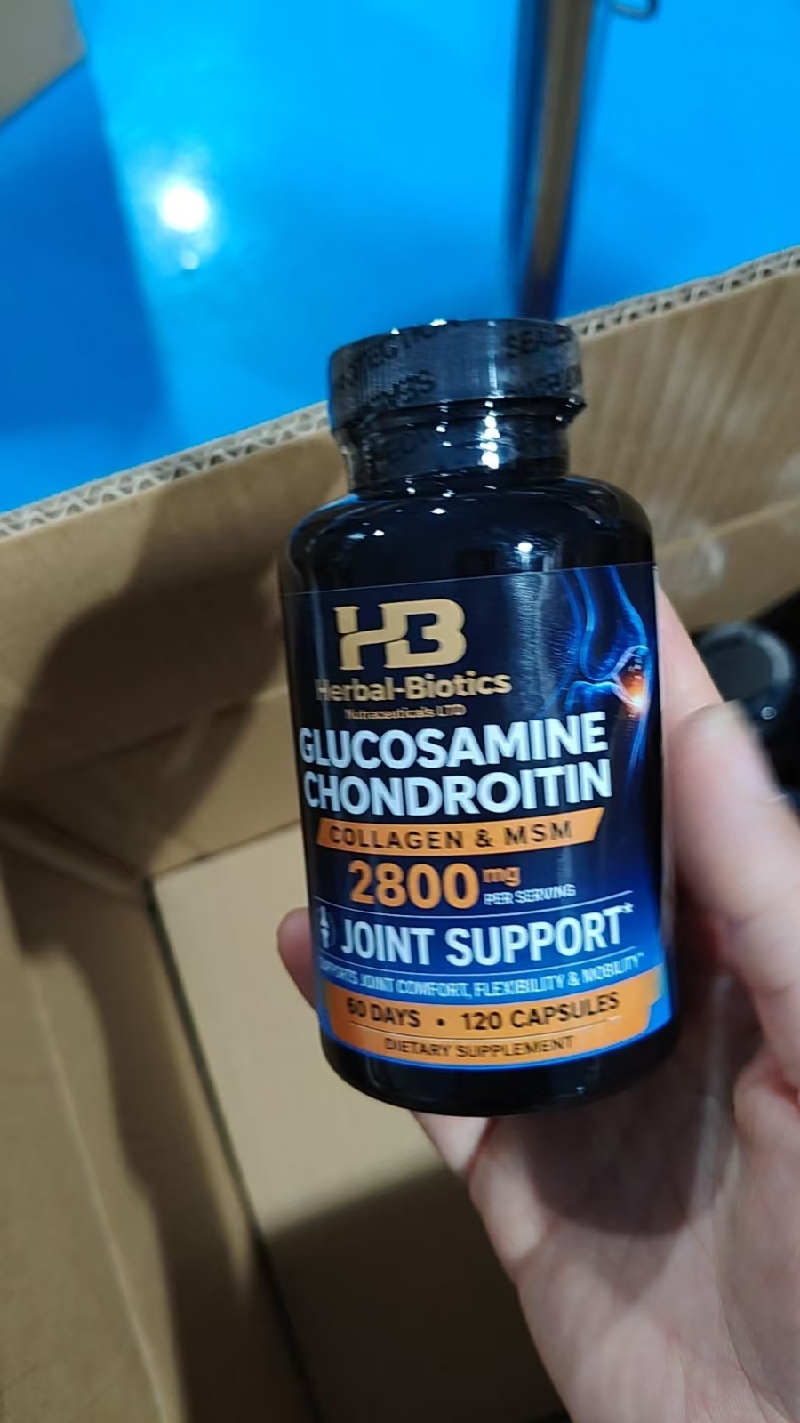 Glucosamine Chondroitin + Collagen & MSM 2800mg | Joint Support | 120 Capsules