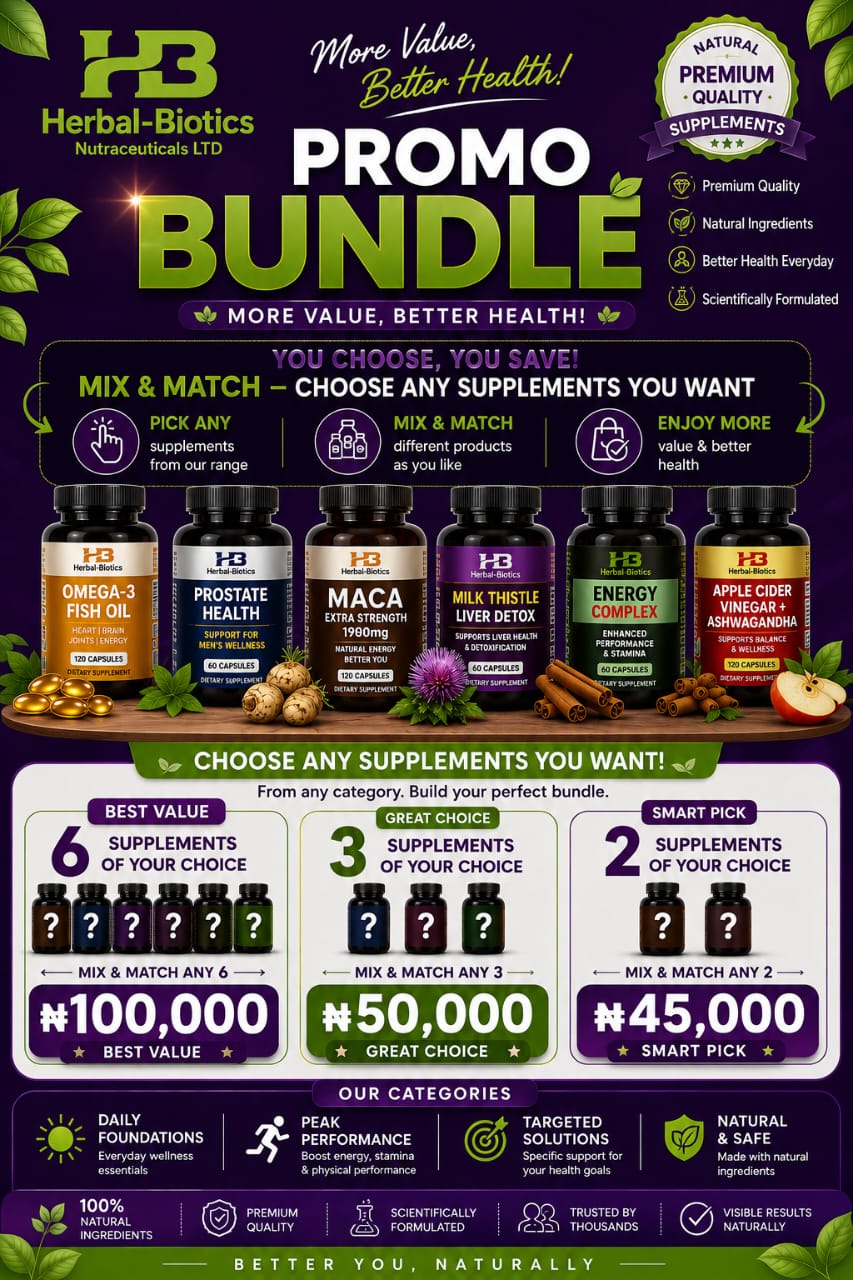Buy Any 5 Herbal-Biotics Supplements for ₦100,000 | Onestop Marketplace